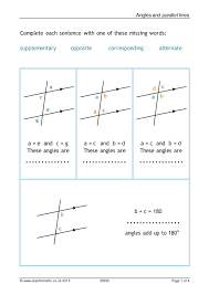 Check spelling or type a new query. Angles And Parallel Lines