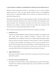 Check spelling or type a new query. Contoh Proposal Pengajuan Penelitian Pada Perusahaan Pdf Berbagi Contoh Proposal