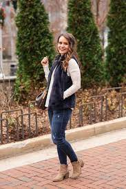 Navy Faux Fur Vest Medicine Manicures