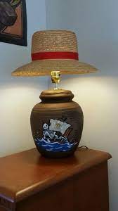 One Piece Lamp With Straw Hat Shade Onepiece Luffy Strawhat Anime Lamp Lamp Shade Novelty Lamp