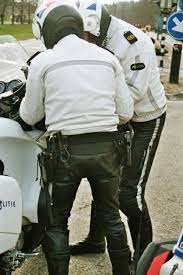 Dutch Motorcycle Leather Cops Leather Jacket Men Hot Cops Men In Uniform