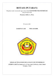 Maybe you would like to learn more about one of these? Pdf Rotasi Putaran Zakkina Gais Academia Edu
