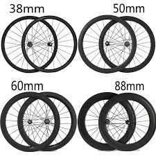 24mm 38mm 50mm 60mm 88mm Carbon Clincher Tubular Road Bike Bicycle Wheels Super Light Carbon Wheels Racing Wheelset Road Bicycle Bikes Road Bike Bicycle Wheels