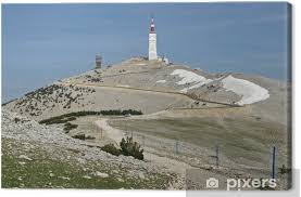 The top of the mountain is bare limestone without vegetation or trees, and the landscape is very unique in this part of europe. Mont Ventoux Canvas Print Pixers We Live To Change