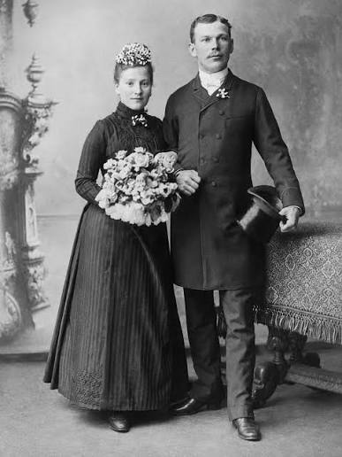In the late 1800s and early 1900s, not every bride walked down the aisle in white. Many women married in black dresses, especially in parts of Europe where a dark gown was