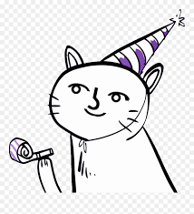 Party Cats Clipart Png Download New Years With My Cat Meme Transparent Png 5393814 Pinclipart