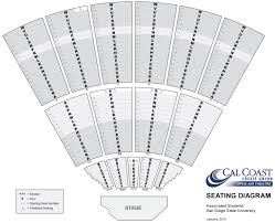 18 Sdsu Open Air Theatre Seating Chart Cal Coast Open Air