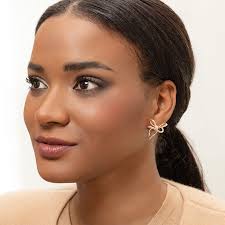 Check spelling or type a new query. Lyla S Bow Rose Gold Earrings Vanleles