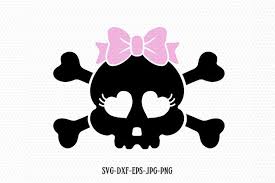 Make candy bags for your kids to collect their candy in with this. Cute Skull Girl Halloween Svg Halloween Svg Skeleton Svg 813983 Cut Files Design Bundles