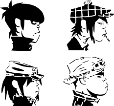 O Gorillaz Stencil Gorillaz Music Demon Stenciltemplates Gorillaz Beatles Silhouette Musician Art