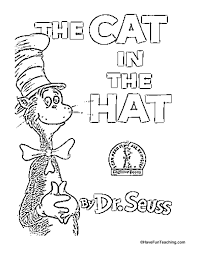 Like other cartoons raised wide screen. Cat In The Hat Coloring Page Have Fun Teaching