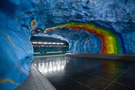 This Place Exists Stockholm Metro Art Stockholm Metro Beautiful Places To Travel Stockholm