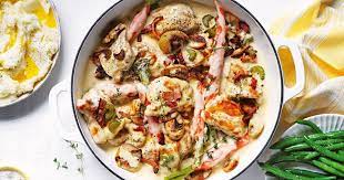 Creamy French Style Chicken With Bacon Recipe Chicken Bacon Recipes Bacon Recipes Cooking Recipes