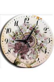 Evimona Vintage Mdf Duvar Saati 30x30 Cm Y 019 Duvar Saati Duvar Dekorasyon