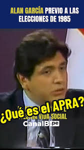 Alan García y el APRA como Alternativa Democrática