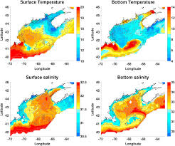 Surface And Bottom Temperature And Salinity Climatology
