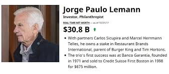 Lemann's net worth is more than $10 billion. Quem E Jorge Paulo Lemann E Como Ele Construiu Sua Fortuna Senhor Mercado
