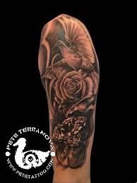 He's the one that ended up doing my wife's tattoo as well as mine. 35 Dove Tattoos With Roses