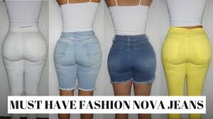 fashion nova must have jeans try on sizing