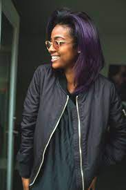 Finding purple hair dye no bleach means reading reviews and how to dye dark hair purple without bleach. Justine Skye Hair Color Purple Purple Hair Black Girl Hair Styles