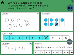 Ipad App Common Core Aligned Word Problems Students Sketch Show Their Work On A Ten Frame Show Their Work On A Math Word Problems Math Words Word Problems