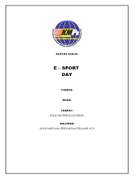 Jawatankuasa perwakilan pelajar ipg kampus sultan abdul halim. E Sport Noncomplete