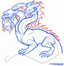 How To Draw A Hydra Hydra Dragon Step By Step Greek Mythology Mythical Beasts Free Online Drawing Tutorial A Greek Mythology Art Hydra Mythology Drawings