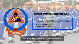 +6 03 2687 1471 faks : Pembantu Pertahanan Awam Gred Kp19 Angkatan Pertahanan Awam Malaysia Apm Mari Kerja Sekarang