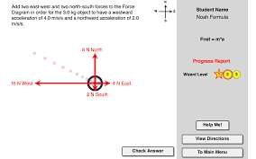 The Fnet M A Concept Builder Targets The Concept Of Net Force And Its Relationship To Mass And Acceleration Learn Physics Projects Body Diagram Newtons Laws