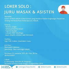 Lokermuslim Solo Instagram Posts Gramho Com Lowongan kerja terbaru januari 2021.