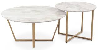 tables basse bois effet marbre et metal dore isidore lot de 2 photo 1 table basse table basse marbre blanc table basse marbre