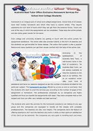 Australia Best Tutor Offers Exclusive Homework Services For School And College Students Tutor Student College Students