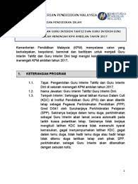 Guru interim tahfiz/ guru interim dini. Bpi Iklan Guru Interim