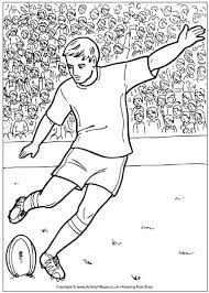 American football (super bowl) coloring pages for kids to print and color. Rugby Colouring Pages To Print Novocom Top