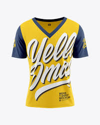 Download Men S Loose Fit V Neck T Shirt Mockup In Apparel Mockups On Yellow Images Object Mockups