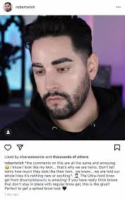 Robert Welsh (rightfully) disabling comments and clapping back at all those  comments from his recent IG post. : r/BeautyGuruChatter