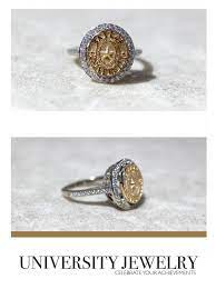 Baylor University Class Seal Ring With A Beautiful Diamond Base Made By University Jewelry San Jose Jewelers Anillos De Grado Anillos De Graduacion Anillos