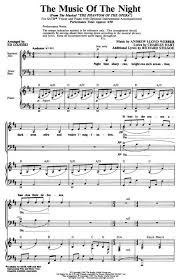 The Music Of The Night From The Phantom Of The Opera Phantom Of The Opera Music Of The Night Sheet Music