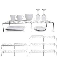 Wire kitchen storage rack set. Kitchen Storage Shelf Rack Large Expandable Steel Metal Wire Charco Smart Design