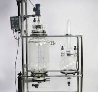 20L Laboratory Crystallization Reactor Jacketed Glass Reactor Filter 5μm  110V
