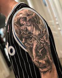 Chronic Ink Tattoo Kchen Realism Tattoo Full Sleeve In Progress St Michael St Michael Tattoo Tattoos Realism Tattoo