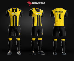 Black And Yellow Jersey Design Pin On Futbol