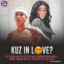They posted pictures of the couple separately walking kuzma's dog, pointing out that winnie was rocking a lakers shirt while she took a trip to target recently. Lakeshow Kyle Kuzma Winnie Harlow Sounds Sweet Facebook