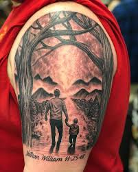 If you look closely, you can see the chicago cubs symbol for their home baseball team, and the buildings are the chicago skyline. 101 Amazing Father And Son Tattoo Ideas That Will Blow Your Mind Outsons Men S Fashion Tips And St Tattoo For Son Father Son Tattoo Family Tattoos For Men