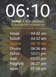 And the second one at 1:00 p.m. Pin On Waktu Solat Kl