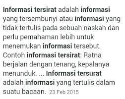 Maybe you would like to learn more about one of these? Informasi Tersurat Adalah Brainly Co Id