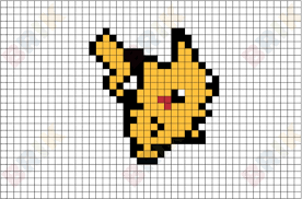 Pikachu Pixel Art Pixel Art Pokemon Pokemon Cross Stitch Patterns Pixel Art