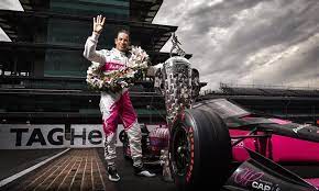 Helio castroneves won the indianapolis 500 for the third time in his career sunday. Elsjnp Qsarmfm