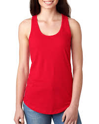 Next Level N1533 Red Ladies Ideal Racerback Tank