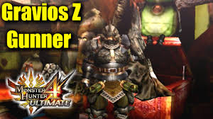 Monster Hunter 4U G Rank Armor Overview: Gravios Z Gunner - YouTube